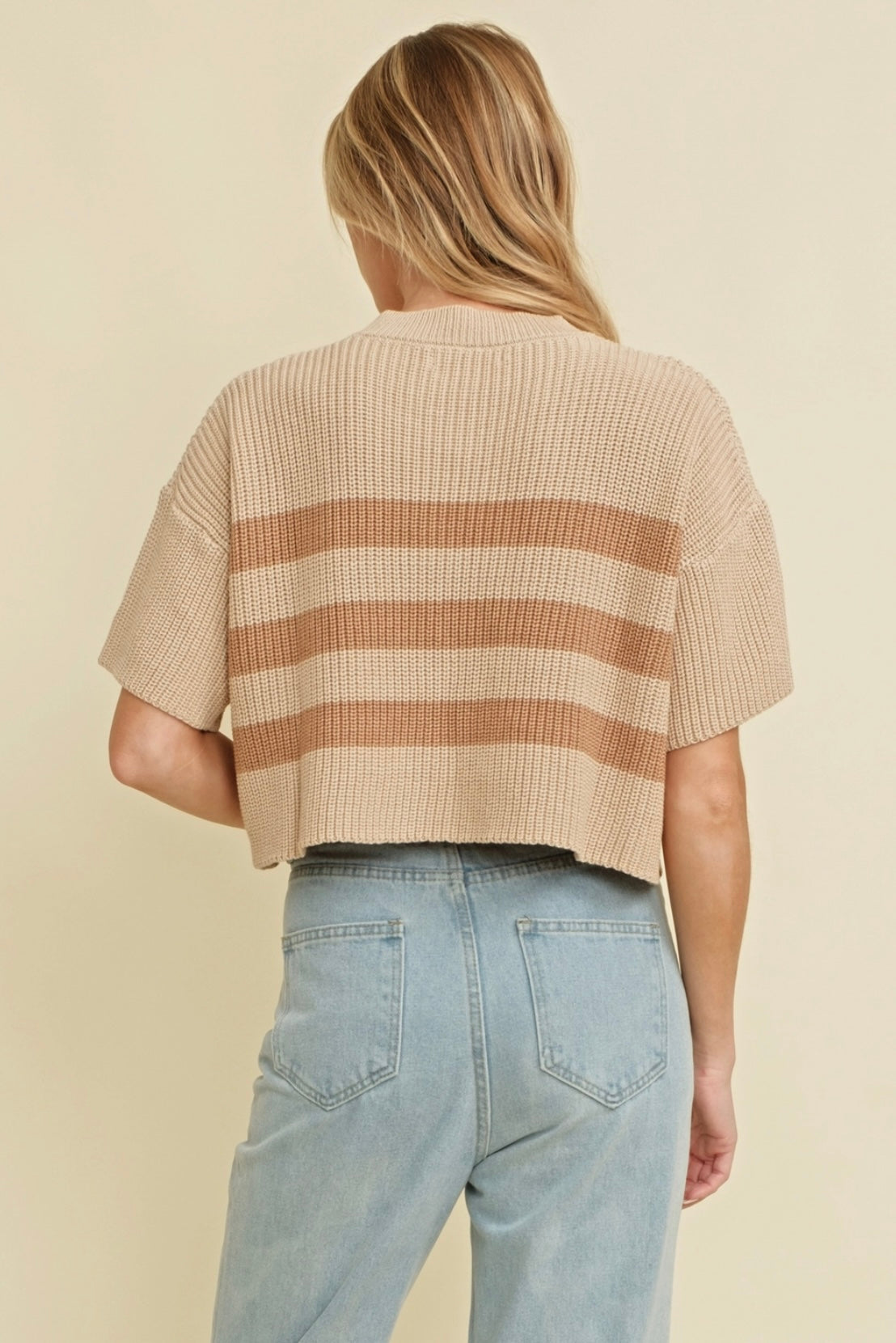 Ribbed Knit Sweater Top